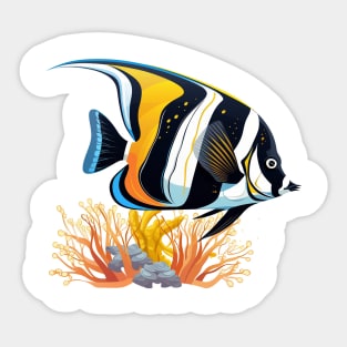 Moorish Idol Sticker